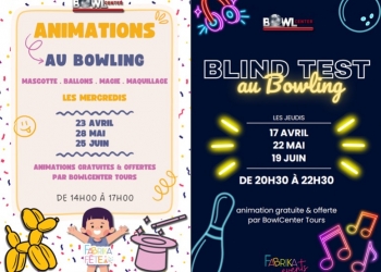 Des animations pour toute la famille au BowlCenter Tours !